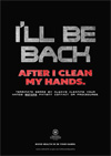 Hand hygiene poster - I&aposll be back after I clean my hands
